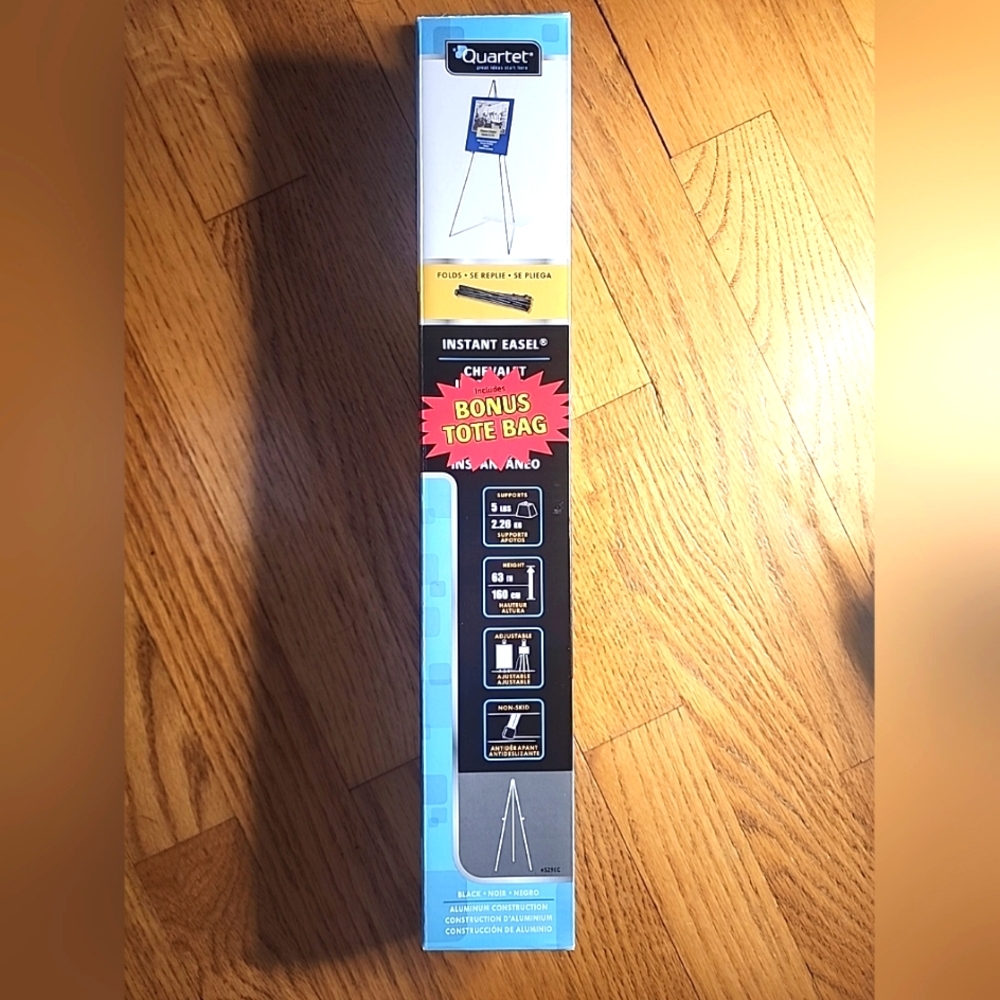 NIB Quartet Instant Folding Easel w/ tote bag